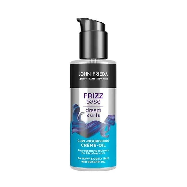 Frizz facilitando el aceite de crema de rizos de los sueños por John Frieda.